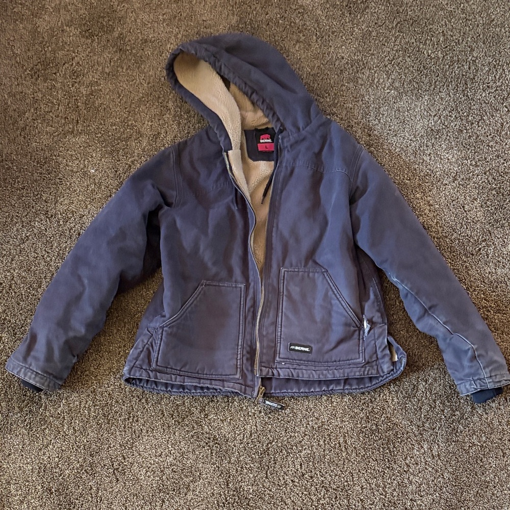 Womens Berne Jacket Navy Blue